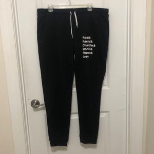 Friends black sweat pants XL never worn
